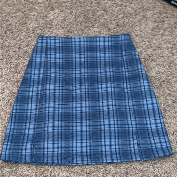 Brandy Melville Dresses & Skirts - Blue Plaid Skirt